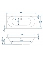 Rectangular acrylic bathtub PrimaLine SIGNO 180x80 - 1