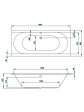 Rectangular acrylic bathtub PrimaLine SIGNO 190x90 - 1