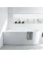 Bathroom with freestanding bathtub LAOLA 180x80 left