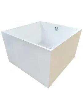 Free-standing square bathtub - SERANO 95x95 cm