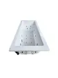 Small rectangular hydromassage bathtub, dimensions 160x70, Solar model - Essente brand