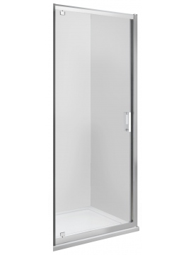 Drzwi prysznicowe wnękowe wahadłowe jednoskrzydłowe VERDO 80x190 cm