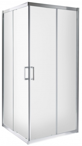 Corner shower cubicle MEXO 100x100x185 cm 