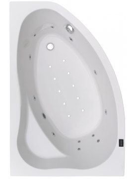 Whirlpool bathtub corner IMPALA 140x90 cm 