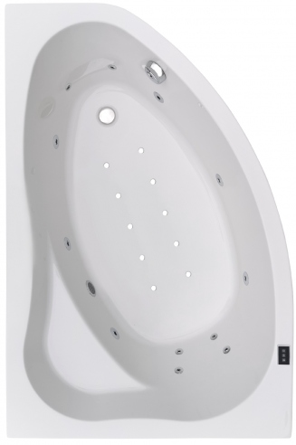 Narożna wanna z hydromasażem IMPALA 145x95 lewostronna prawostronna Wanna z hydromasażem narożna IMPALA 145x95 cm