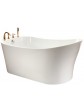 Freestanding bathtub, model RIVEN  in size 170x80x72 cm - 1