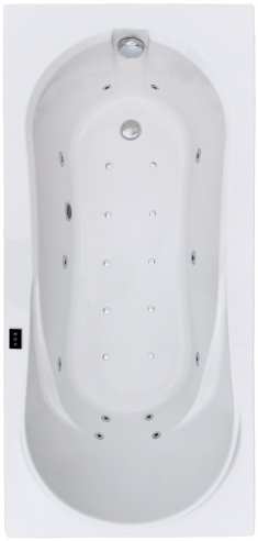 Whirlpool bathtub rectangular IVEA 140x75 cm
