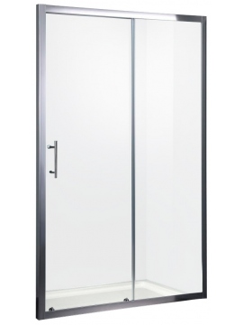 Sliding semi-frameless alcove shower door Easy Slider 100x190 cm