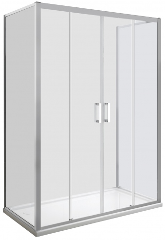 Kabina prysznicowa przyścienna prostokątna przesówna NEXO 120x80x190 cm Kabina prysznicowa przyścienna NEXO 120x80x190 cm