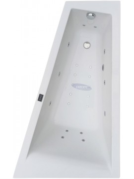 Whirlpool bathtub asymmetric BARBOSA150x100 cm