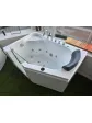 Corner bathtub with door and hydromassage, left, 135x90 cm, model MEDICA ESSENTE