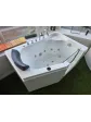 Corner bathtub with door and hydromassage, right, 135x90 cm, model MEDICA - ESSENTE