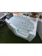 Corner bathtub for disabled and elderly people, opening, with hydromassage, left and right, 135x90 cm - MEDICA