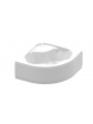 Polish white acrylic symmetrical corner bathtub ESSENTE ORUNA 150x150 cm with a guarantee of 15 years acrylic coating - 4