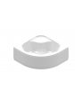 Polish white acrylic symmetrical corner bathtub ESSENTE ORUNA 150x150 cm with a guarantee of 15 years acrylic coating - 3