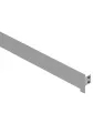 Side wall linear bathroom drain with cover, brushed stainless steel - 60 cm