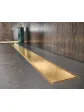 Linear shower drain 70 cm, gold, shower floor, bathroom arrangement