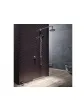 Linear shower drain, wall side shower, 60 cm, arrangement