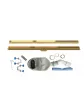 Linear drain slim elements gutter cuff siphon viega stainless steel - 70 cm