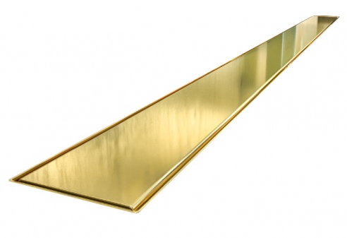 Linear drain with a McAlpine gold siphon, length 80 cm