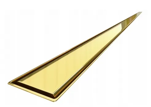 Linear drain low gold - 80 cm Linear drain, low, gold, slim version - 80 cm