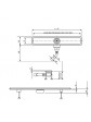 Nowoczesny odpływ liniowy o długości 120 cm wyprodukowany w Polsce. - 2