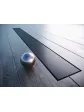 Black low slim floor shower drain, 70 cm arrangement