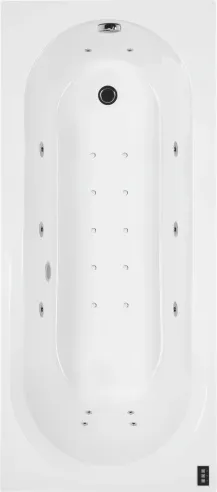 Whirlpool bathtub rectangular IDA 170x70 cm