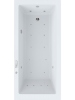 Wanna z hydromasażem 170x80 cm AYATA prostokątna, 8-kolorowe oświetlenie LED, osuszanie po kąpieli