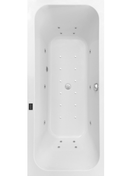 Whirlpool bathtub rectangular VESSA DUO 180x80 cm