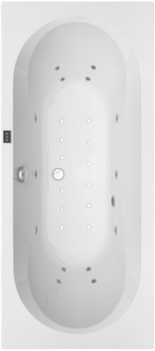 Wanna z hydromasażem prostokątna biała ExclusiveLine DORIA DUO 170x80 Wanna z hydromasażem prostokątna ORIA DUO 170x80 cm