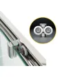 Rolki do kabiny prysznicowej prostokątnej 120x80 model Mexo