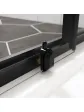 Bottom rollers for a black sliding shower cabin 150 cm - EASY SLIDER ESSENTE model