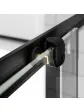 Upper rollers for a black shower cabin - EASY SLIDER model 150 cm