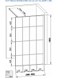 Black Walk-in wall shower enclosure 8 mm transparent toughened safety glass - 4