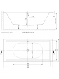2-osobowa prostokątna wanna akrylowa BERNO DUO w rozmiarze 200x90 cm - 2