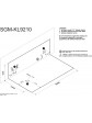 Technical drawing of a rectangular whirlpool bathtub SGM-KL9210 180x120 cm