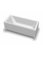 Rectangular acrylic bathtub ExclusiveLine BERNO 140x70 cm - 2