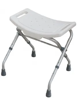 Folding aluminum shower chair