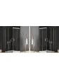 Strona kabiny prysznicowej profil kabiny natryskowej 80x120 cm