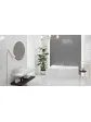 Visualization of the IBIZA model: an affordable Polish-made built-in bathtub (150x100 cm) with a support frame.