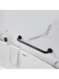 Uchwyt dla niepełnosprawnych czarna poręcz łazienkowa 50 cm