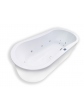 Hydromasage bathtub 180x180 cm freestanding SORENA OVAL with air and water massage