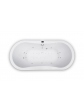 Freestanding whirlpool bathtub 180x80 cm - Essente, ExclusiveLine series, model SORENA OVAL