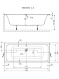 Rectangular bathtub with hydromassage 180x80 - ExclusiveLine series - KEO model. The best Polish quality. - 9