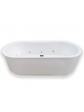 Jacuzzi bathtub 180x80 cm water and air hydro massage - SORENA OVAL