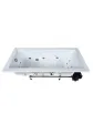 Acrylic bathtub with hydromassage in the shape of a rectangle, home spa 150x70 - Solar model