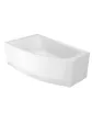 Asymmetric bathtub with siphon BERNO 150x90 cm