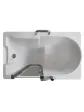 Bathtub for disabled people with a seat 100x70x90 cm MEDICA H5620 100 Left