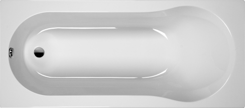 Wanna 180x80 cm, prostokątna, model ORIA, seria Exclusiveline, biała ExclusiveLine wanna prostokątna ORIA 180x80 cm